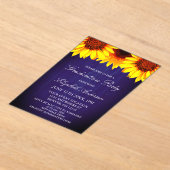 Invitations En Acrylique Sunflower Rustic Wood Graduation Party (Poser)
