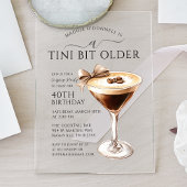 Invitations En Acrylique SURPRISE PARTY A Tini Bit Ancien Martini 40e