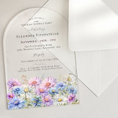 Invitations En Acrylique SURPRISE PARTY ARCH 21 September Birth Flower