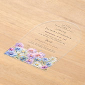 Invitations En Acrylique SURPRISE PARTY ARCH 30 September Birth Flower (Poser)