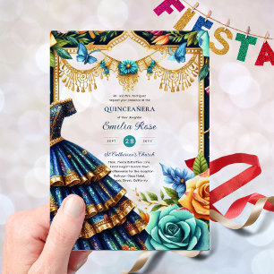 Invitations En Acrylique Sweet15 Anniversaire Quinceanera Papillons Fiesta