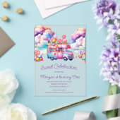Invitations En Acrylique Sweet Candy Lane Budget d'anniversaire de l'enfant (Insitu (Mariage))