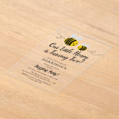 Invitations En Acrylique Sweet Little Honey Bee 2e anniversaire (Poser)