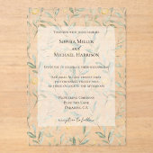 Invitations En Acrylique Sweet On You Lemons Wedding (Recto)