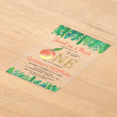 Invitations En Acrylique Sweet Peach Boys 1er anniversaire (Poser)