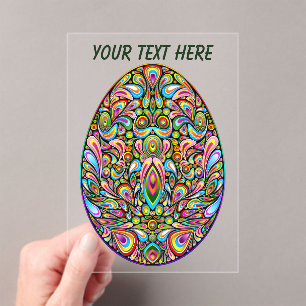 Invitations En Acrylique T-Shirt Bio pour Enfants Motif Psychédélique Œuf d