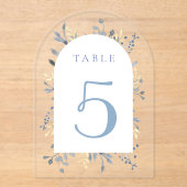 Invitations En Acrylique table number 5 (Recto)