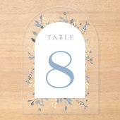 Invitations En Acrylique table number 8 (Recto)
