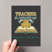 Invitations En Acrylique Teacher & Student Class of 2026 - Knowledge is Lig (In situ (ordinateur de poche))