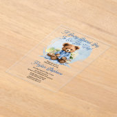 Invitations En Acrylique Teddy Bear Pique-nique Beary Baby shower spécial g (Poser)