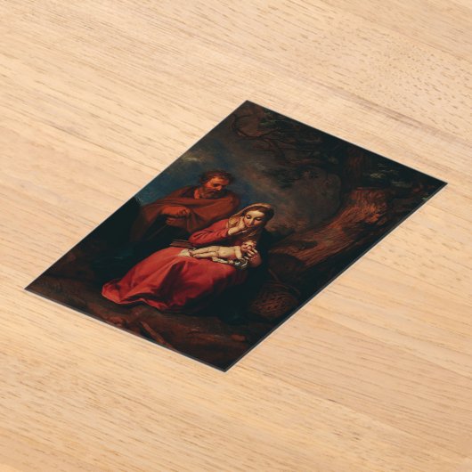 Invitations En Acrylique The Flight into Egypt by Abraham Bloemaert (Poser)