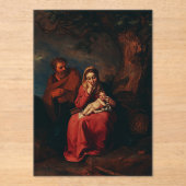 Invitations En Acrylique The Flight into Egypt by Abraham Bloemaert (Recto)