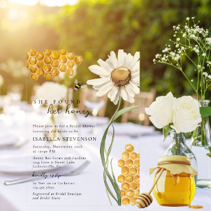 Invitations En Acrylique Thème de la douche de mariée "Aquarelle Elle a tro