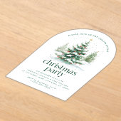 Invitations En Acrylique Thème de Noël Fête de l'arbre de Noël (Poser)