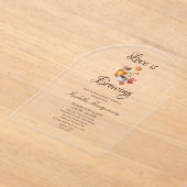 Invitations En Acrylique Thème Love Is Brewing (Poser)