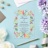 Invitations En Acrylique Thème Mariage de fleurs (Insitu (Mariage))