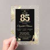 Invitations En Acrylique Tiara Parties scintillant Talons Diamants Tourbill (In situ (ordinateur de poche))