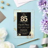 Invitations En Acrylique Tiara Parties scintillant Talons Diamants Tourbill (Insitu (Mariage))