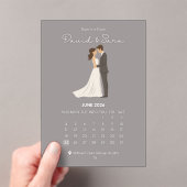 Invitations En Acrylique Timeless Save The Date Wedding Announcement  (In situ (ordinateur de poche))