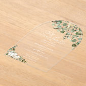 Invitations En Acrylique Tombe en amour Mariage Citrouille de verdure (Poser)