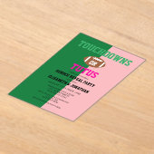 Invitations En Acrylique Touchdowns ou Tutus Genre Reveal (Poser)