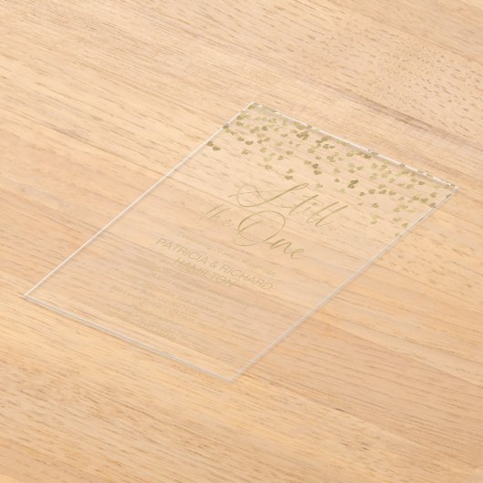 Invitations En Acrylique Toujours Un Mariage Voit Le Renouveau (Poser)