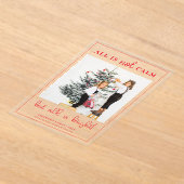 Invitations En Acrylique Tout est amusant Noël amusant Enfants Photo (Poser)