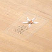 Invitations En Acrylique Transparent Coastal Chic Fall Beach Club Party (Poser)