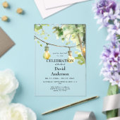 Invitations En Acrylique Tree & Lights Celebration of Life (Insitu (Mariage))
