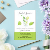 Invitations En Acrylique Tropical Citrus Green Lime Bridal Shower  (Insitu (Mariage))