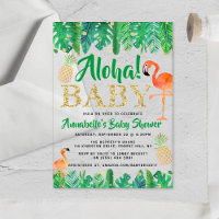 Tropical Summer Beach Luau Boys Baby shower