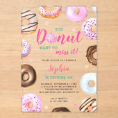 Invitations En Acrylique Tu ne veux pas le manquer Aquarelle Anniversaire (Recto)