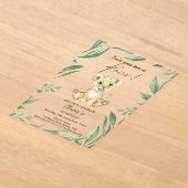 Invitations En Acrylique Tu vas m'entendre hurler 1er anniversaire (Poser)