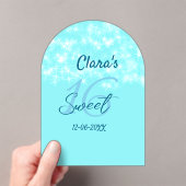 Invitations En Acrylique Turquoise turquoise agate doux 16 anniversaire ajo (In situ (ordinateur de poche))