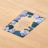 Invitations En Acrylique Twilight Navy, Mist Lavender & Silver Periwinkle (Poser)
