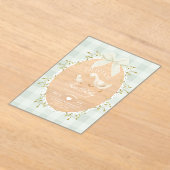 Invitations En Acrylique Two Silly Whimsical Sage Gingham 2nd Birthday (Poser)