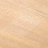 Invitations En Acrylique Typographie moderne Simple Mariage tendance (Poser)