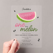 Invitations En Acrylique Un à Melon Watermelon Été 1er Anniversaire (In situ (ordinateur de poche))