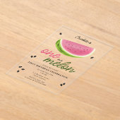 Invitations En Acrylique Un à Melon Watermelon Été 1er Anniversaire (Poser)