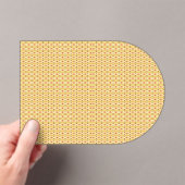 Invitations En Acrylique un arrière - plan orange et jaune avec cercles (In situ (ordinateur de poche))