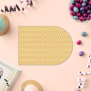 Invitations En Acrylique un arrière - plan orange et jaune avec cercles