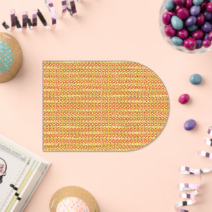 Invitations En Acrylique un arrière - plan orange et jaune avec des petits 