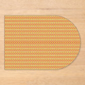 Invitations En Acrylique un arrière - plan orange et jaune avec des petits  (Recto)