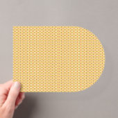 Invitations En Acrylique un fond orange et jaune avec des cercles (In situ (ordinateur de poche))