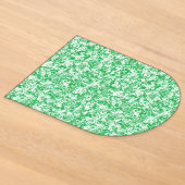 Invitations En Acrylique un fond vert et blanc avec de petits points blancs (Poser)
