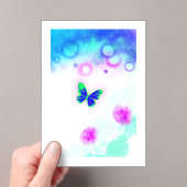 Invitations En Acrylique Un papillon  (In situ (ordinateur de poche))