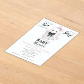 Invitations En Acrylique Un Petit Boisson Est Presque À Dire - Baby shower  (Poser)