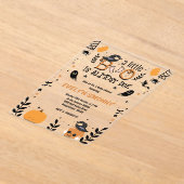 Invitations En Acrylique Un Petit Boo Est Presque Due Baby shower Grossesse (Poser)