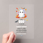 Invitations En Acrylique "Un petit livre est en route" Baby shower d'Hallow (In situ (ordinateur de poche))