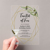 Invitations En Acrylique Un Petit Peu De Fun Martini Soirée (In situ (ordinateur de poche))